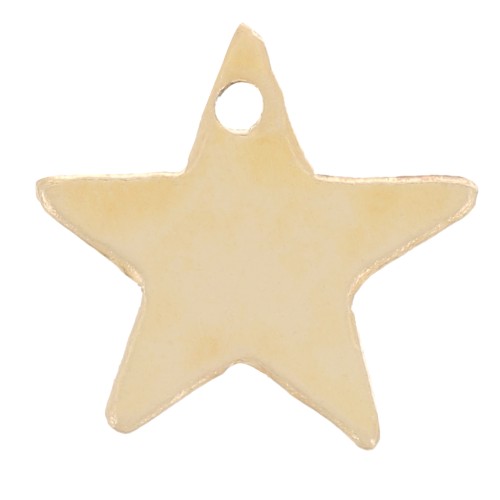 8mm star Sequin - Gold filled x1