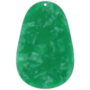 50x33mm Acetate Oval Pendant - pearl green x1|raw }}