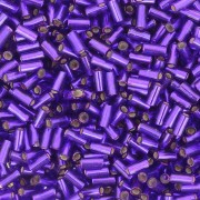 3mm Bugles Miyuki BGL1-1427 - Silver Lined Dyed Dark Violet x10g