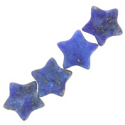 4mm DYED gemstone star beads - Lapis lazuli x4|raw }}