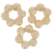 5mm Round flower spacer - 3 microns Gold plated x1|raw }}
