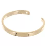 Fine ring with 2 holes - Size 52 - 3 microns Gold plated x1