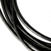 Leather cord 2mm Black x 2m