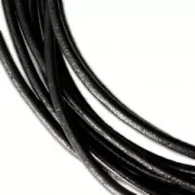Leather cord 2mm Black x 2m