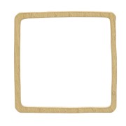 14mm Square link connector - Rough brass x1|raw }}