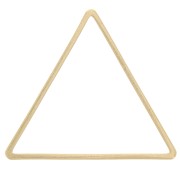 23x27 mm Triangle link connector - Rough brass x25|raw }}