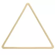 23x27 mm Triangle link connector - Rough brass x25