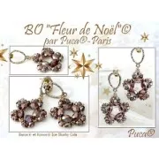 6x5mm Glass beads Baros® by Puca® - Frost Tangerine Gold Splash x10g