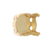 Closed back setting for 6mm PureCrystal cabochon 1028 - 1088 - 1122 - Gold Tone x1