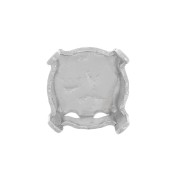 Closed back setting for 6mm PureCrystal cabochon 1028 - 1088 - 1122 - Rhodium x1