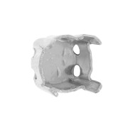 Closed back setting for 6mm PureCrystal cabochon 1028 - 1088 - 1122 - Rhodium x1