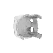 Closed back setting for 6mm PureCrystal cabochon 1028 - 1088 - 1122 - Rhodium x1