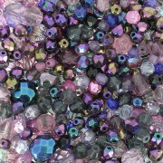 Bohemian beads assortment - Beads mix - Purple - Pink x50g|raw }}