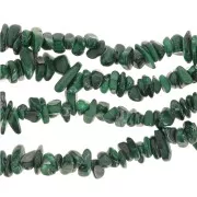 Gemstone beads chips 5 - 8 mm - Malachite x78cm