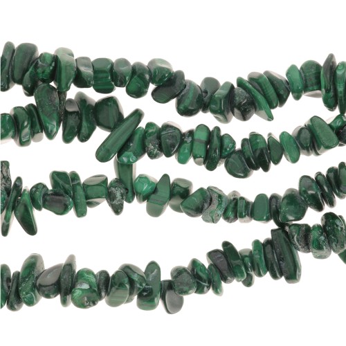 Gemstone beads chips 5 - 8 mm - Malachite x78cm