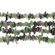 5 - 8 mm Gemstone chips beads - Ruby Zoisite x80cm