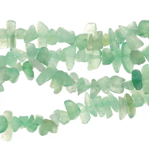 5 - 8 mm Gemstone chips beads - Aventurine x80cm