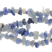 5 - 8 mm Gemstone chips beads - Blue Aventurine x80cm