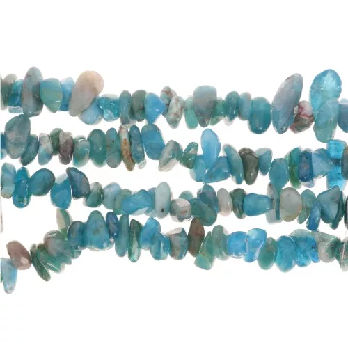 5 - 8 mm Gemstone chips beads - Apatite x80cm