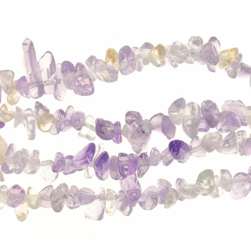 5 - 8 mm Gemstone chips beads - Ametrine x80cm