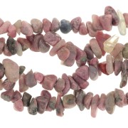 5 - 8 mm Gemstone chips beads - Rhodonite x78cm