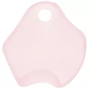 15mm Irregular flower petals in frosted acrylic - Light Pink x15