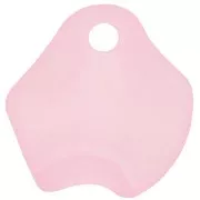 15mm Irregular flower petals in frosted acrylic - Pink x15