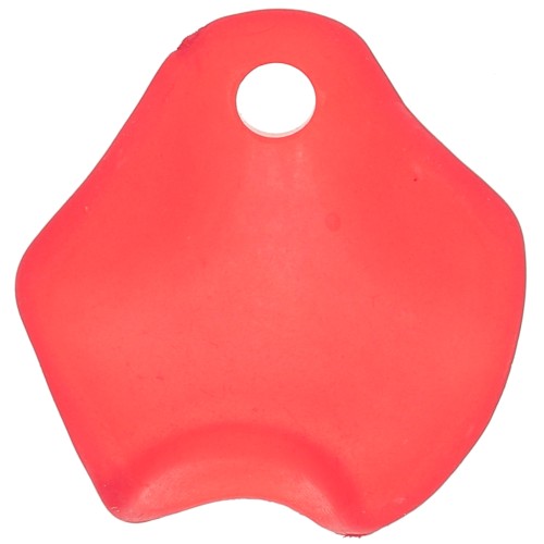 15mm Irregular flower petals in frosted acrylic - Red x15