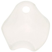 15mm Irregular flower petals in frosted acrylic - White x15