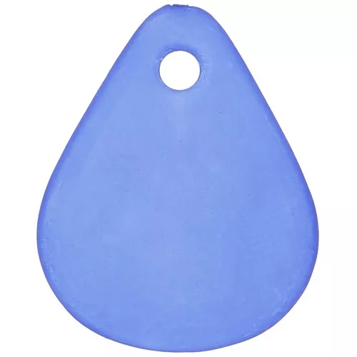 17mm smooth flower petals in frosted acrylic - Royal Blue x15
