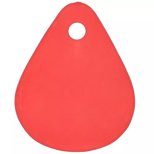 17mm smooth flower petals in frosted acrylic - Red x15