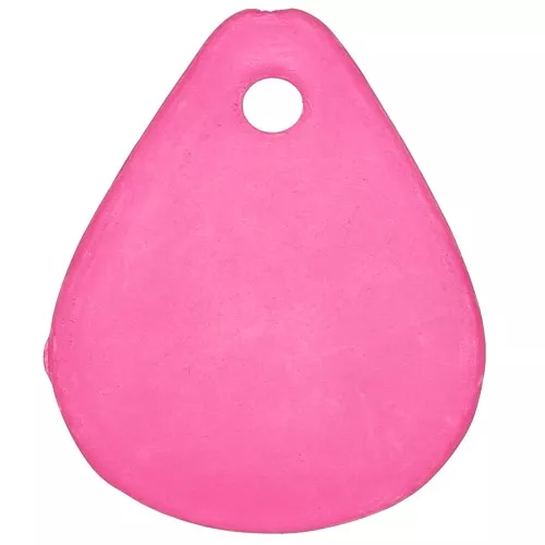 17mm smooth flower petals in frosted acrylic - Fuchsia x15