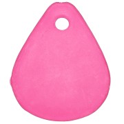 17mm smooth flower petals in frosted acrylic - Fuchsia x15