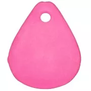 17mm smooth flower petals in frosted acrylic - Fuchsia x15