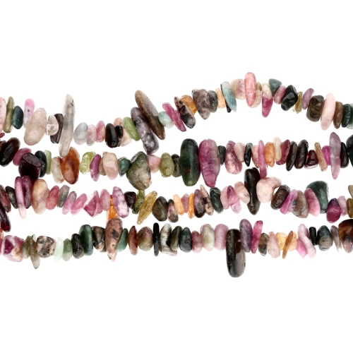 Chips 5 - 8 mm gemstone beads - Tourmaline x81cm