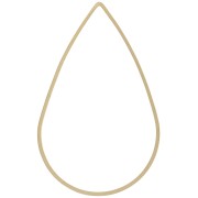 38x25 mm Drop link connector - Rough brass x25|raw }}