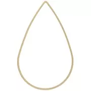 38x25 mm Drop link connector - Rough brass x25