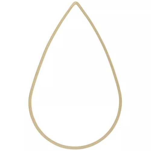 38x25 mm Drop link connector - Rough brass x25