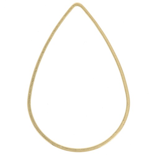 25x17 mm Drop link connector - Rough brass x50