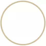 35mm Round link connector rings - Rough brass x25