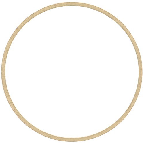 35mm Round link connector rings - Rough brass x25