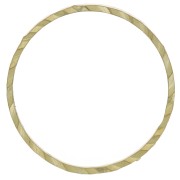 14mm Round worked link connector rings - Rough brass x50|raw }}