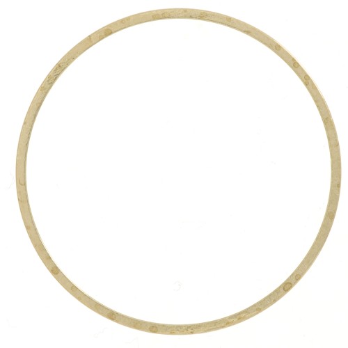 30mm Closed flat connector rings - Raw brass x25