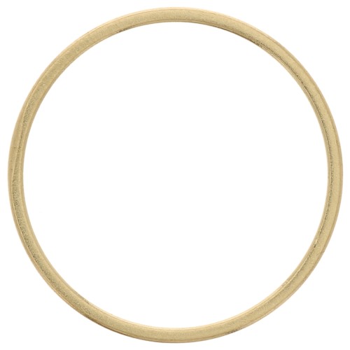 20mm Closed flat connector rings - Raw brass x50
