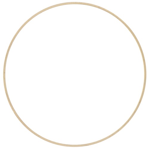 60mm Closed flat connector rings - Raw brass x15