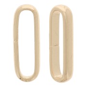 11x4x1.8mm Open Oval Jump Rings - Gold Tone x4