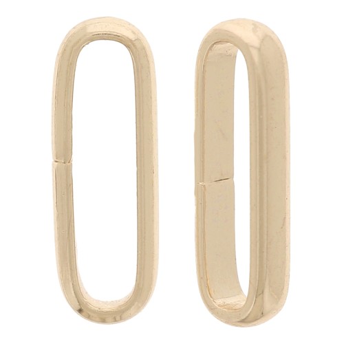 11x4x1.8mm Open Oval Jump Rings - Gold Tone x4