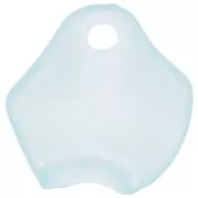 15mm Irregular flower petals in frosted acrylic - Light Blue x15