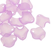 15mm Irregular flower petals in frosted acrylic - Purple x15|raw }}