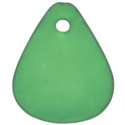 17mm smooth flower petals in frosted acrylic - Dark Green x15